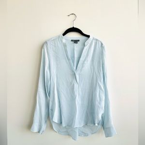 VINCE Band Collar Blouse